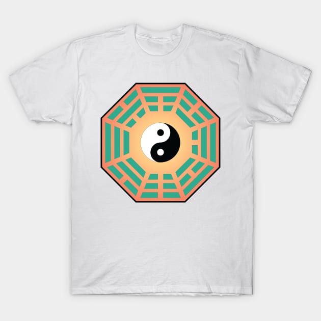 I Ching Yin Yang T-Shirt by GalacticMantra